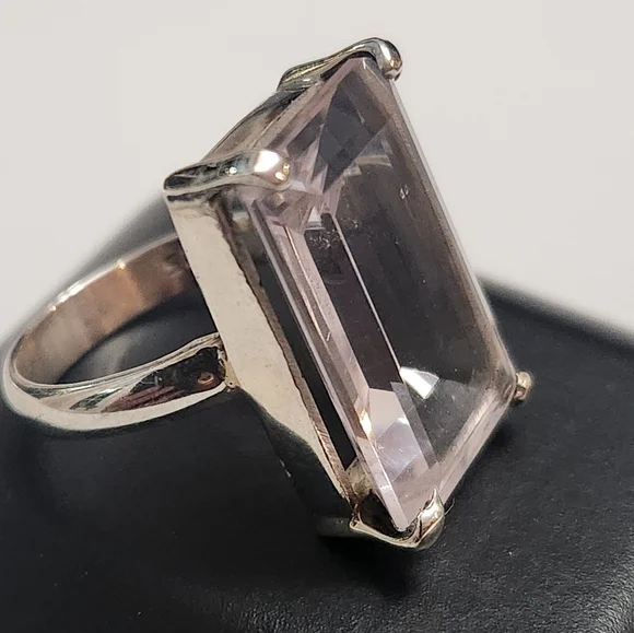 Kunzite Sterling Ring Size 6 - Picture 2 of 5